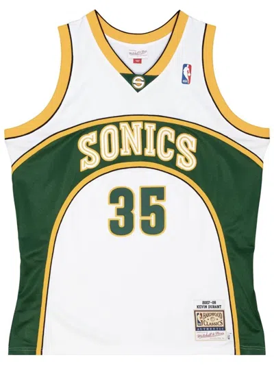 Mitchell & Ness "nba Seattle Supersonics 07 Kevin Durant" Authentic Jersey Vest Top In 白色