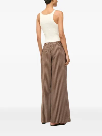 Staud Bonfire Trousers In 褐色
