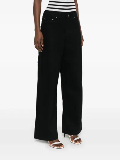 Khaite Abigail Jeans In Black