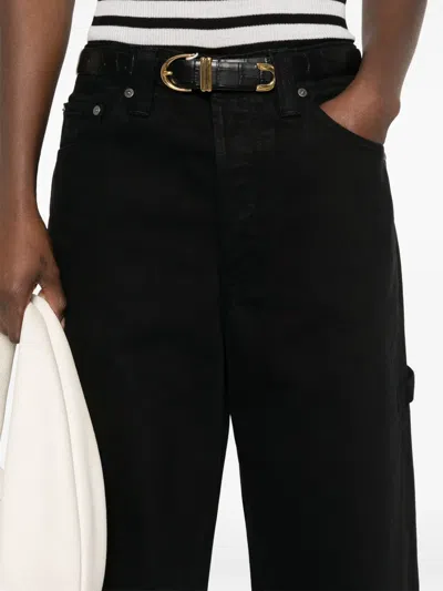 Khaite Abigail Jeans In Black