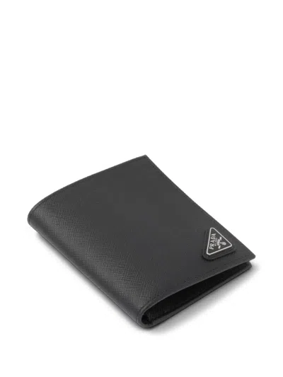 Prada Textured Cardholder In 黑色