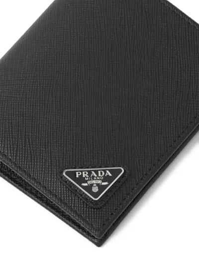 Prada Textured Cardholder In 黑色
