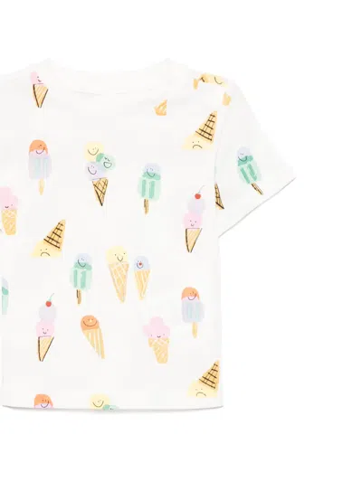 Stella Mccartney Ice Cream-print T-shirt In 白色
