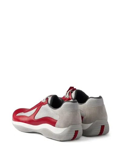 Prada Men's America's Cup Original Sneakers In 红色