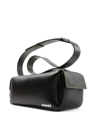 Sunnei Structured Shoulder Bag In 黑色