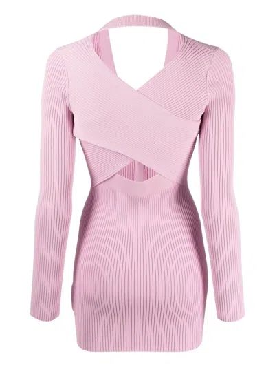 交叉背带针织开衫