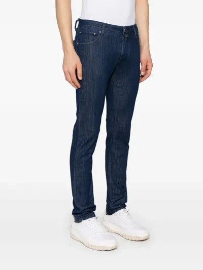Jacob Cohen Slim Fit 5 Pocket Bard Denim In 蓝色