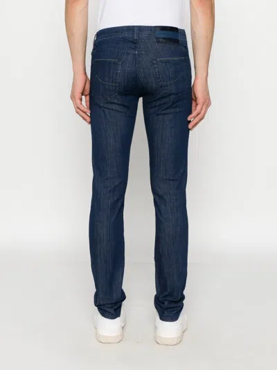 Jacob Cohen Slim Fit 5 Pocket Bard Denim In 蓝色