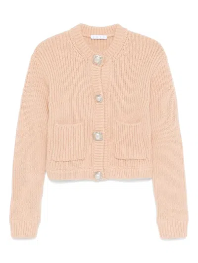 GEMSTONE-BUTTON CARDIGAN