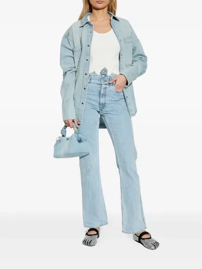 Coperni Logo-plaque Jeans In 蓝色
