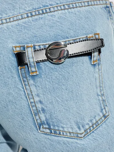 Coperni Logo-plaque Jeans In 蓝色