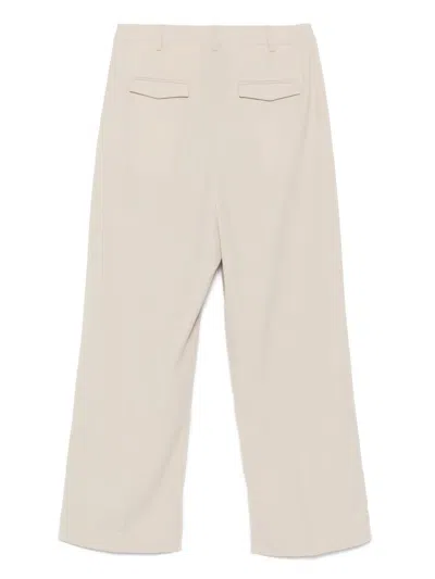 Herskind Pleat-detailed Trousers In Beige