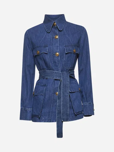 Valentino Denim Safari Jacket