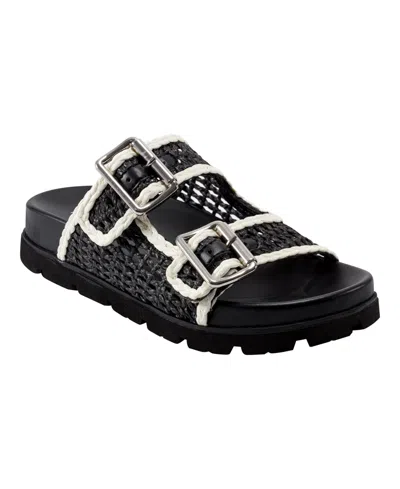 Marc Fisher Ltd Women's Mylan Footbed Sandal In Black