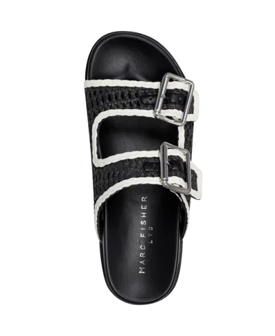 Marc Fisher Ltd Women's Mylan Footbed Sandal In Black