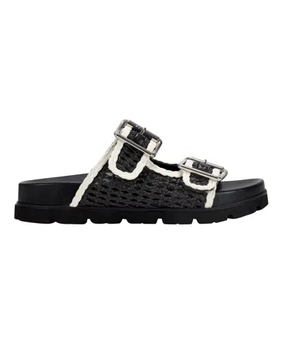 Marc Fisher Ltd Women's Mylan Footbed Sandal In Black