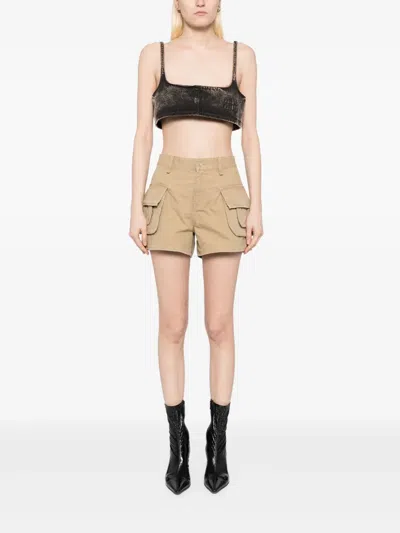 Jnby Mini Cargo Shorts In Neutrals