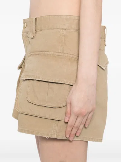 Jnby Mini Cargo Shorts In Neutrals