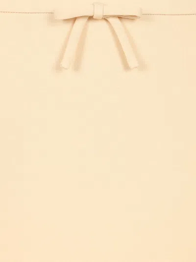 Valentino Crepe Couture Short Skirt In Rose