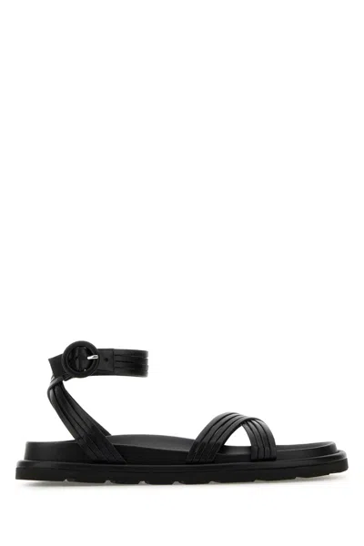 Gianvito Rossi Sandali Lianne In Nappa Nera  Donna In Black