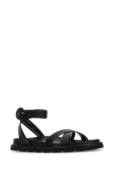 Gianvito Rossi Sandali Lianne In Nappa Nera  Donna In Black