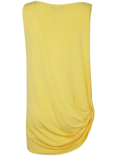 Jacquemus Le Haute Peplo Top In Yellow