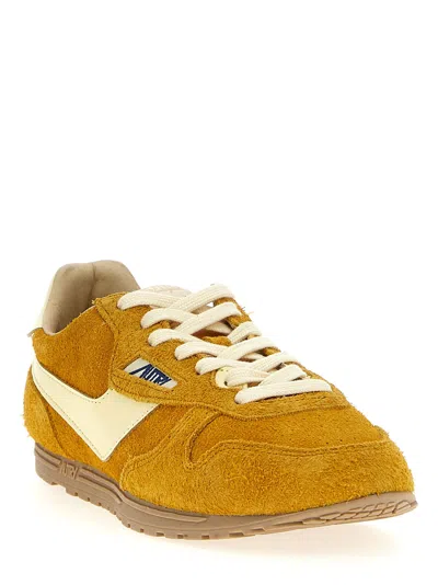 Autry Mineral Yellow Windspin Sneaker In Yellow