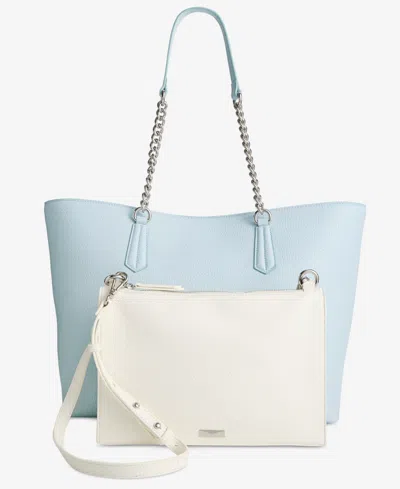 Inc International Concepts Chloiey Extra Large 2-in-1 Tote, Exclusively At Macy's In Blue,vanilla