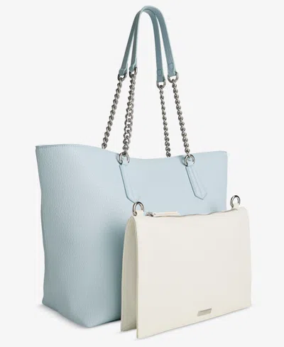 Inc International Concepts Chloiey Extra Large 2-in-1 Tote, Exclusively At Macy's In Blue,vanilla