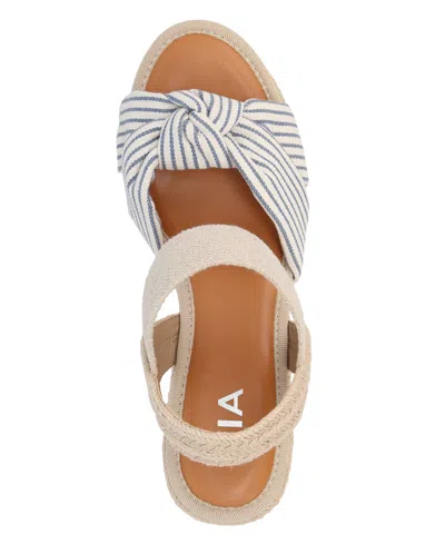 Mia Women's Belinda Round Toe Wedge Sandals In Neutral