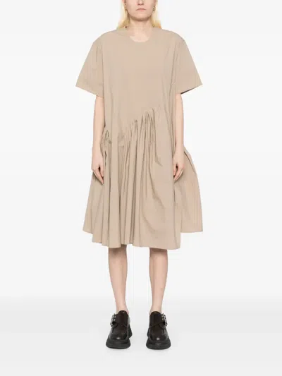 Jnby Asymmetric Dress In Neutrals
