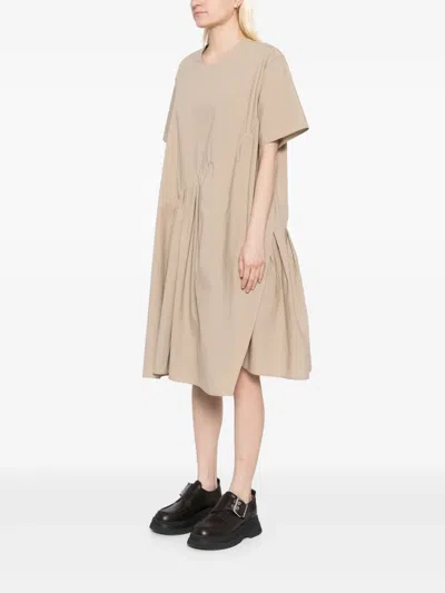 Jnby Asymmetric Dress In Neutrals