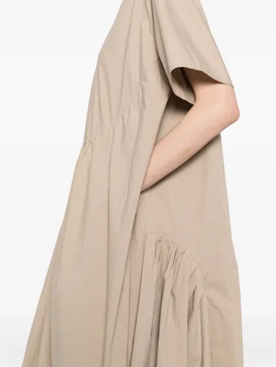 Jnby Asymmetric Dress In Neutrals