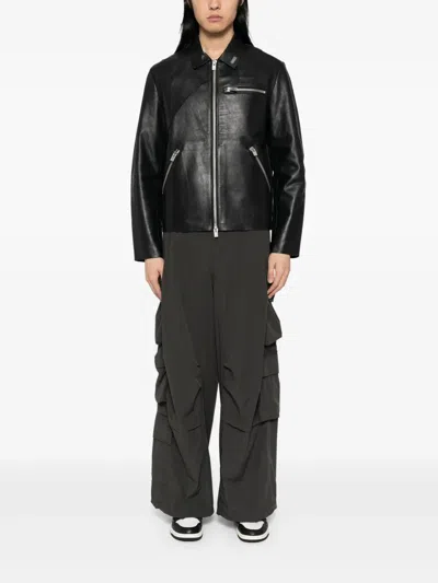 Croquis Wide-leg Cargo Trousers In Grey