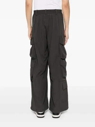 Croquis Wide-leg Cargo Trousers In Grey
