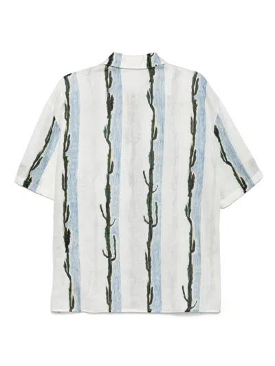 Croquis Patterned Shirt In White