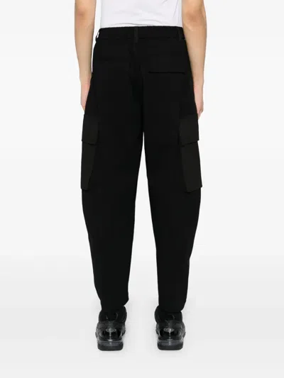 Croquis Cargo Tapered Trousers In Black