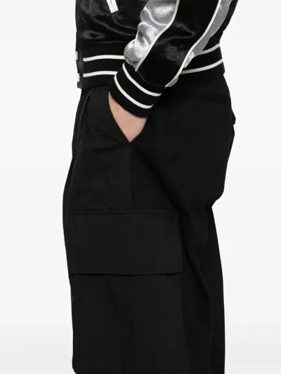 Croquis Cargo Tapered Trousers In Black