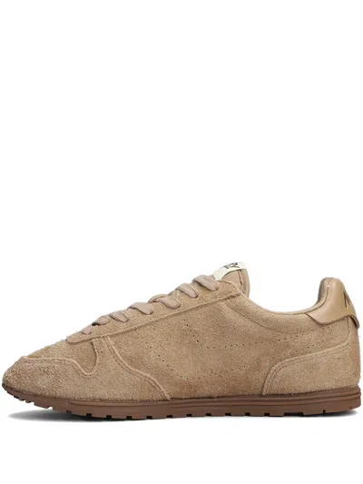 Autry Windspin Low Suede Panel Sneakers In Brown
