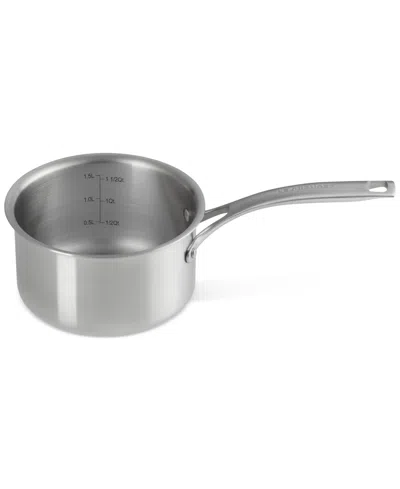 Le Creuset Essential Stainless Steel Round Saucepan With Lid, 2 Qt. In Stainless Steel