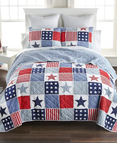 Donna Sharp Stars And Stripes Americana 2-pc. Quilt Set, Twin In Multi