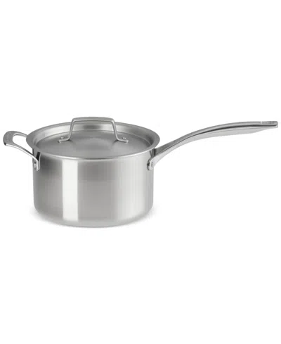 Le Creuset 4-quart Essential Stainless Steel Saucepan In Stainless Steel