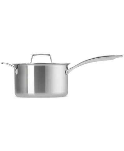 Le Creuset 4-quart Essential Stainless Steel Saucepan In Stainless Steel
