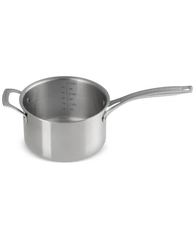 Le Creuset 4-quart Essential Stainless Steel Saucepan In Stainless Steel