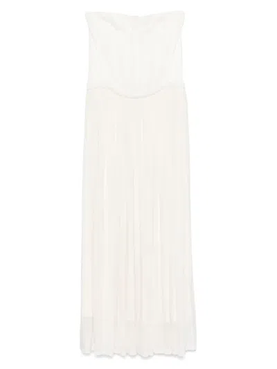 Simkhai Adayls Midi Dress In White