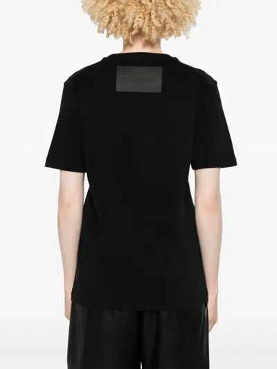 Jil Sander Logo-patch T-shirt In Black