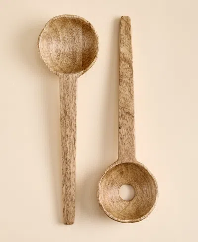 Oake Wooden 2 Piece Salad Server Set, Exclusively At Macys In Wood