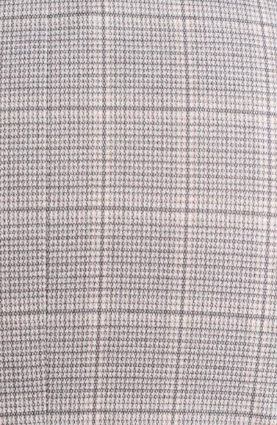Savile Row Co Windowpane Plaid Knit Sport Coat In Grey