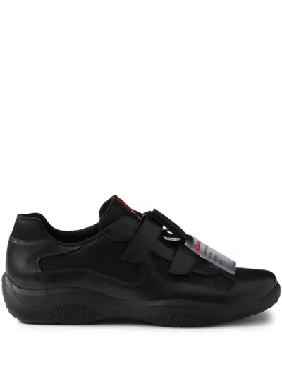 Prada Men's America's Cup Original Sneakers In Black