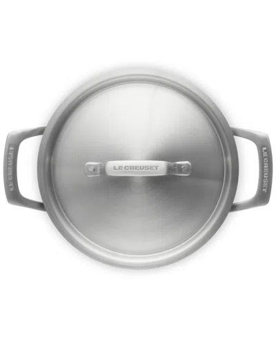 Le Creuset Essential Stainless Steel Deep Round Stockpot With Lid, 4 Qt. In Stainless Steel